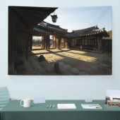 Ontworpen met een foto van Zuid-Korea, gedrukt Spandoek (Beurs)