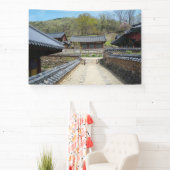 Ontworpen met een foto van Zuid-Korea, gedrukt Spandoek (Insitu)