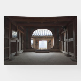 Ontworpen met een foto van Zuid-Korea, Gedrukt Spandoek