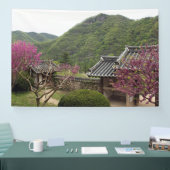Ontworpen met een foto van Zuid-Korea, gedrukt Spandoek (Beurs)