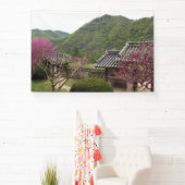 Ontworpen met een foto van Zuid-Korea, gedrukt Spandoek (Insitu)