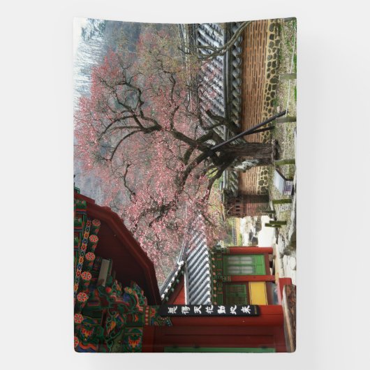 Ontworpen met een foto van Zuid-Korea, gedrukt Spandoek (Verticaal)