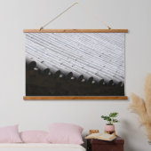 Ontworpen met een foto van Zuid-Korea, horizon Hangend Wandkleed (Slaapkamer)