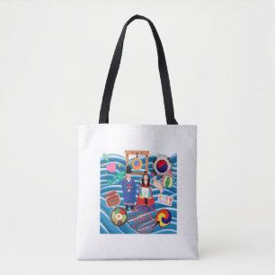 Ontworpen met een Koreaanse touch, cultuur en trad Tote Bag