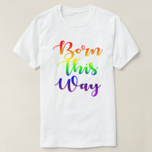 Ontworpen op deze manier Rainbow Gay Pride GLBTQ-o T-shirt