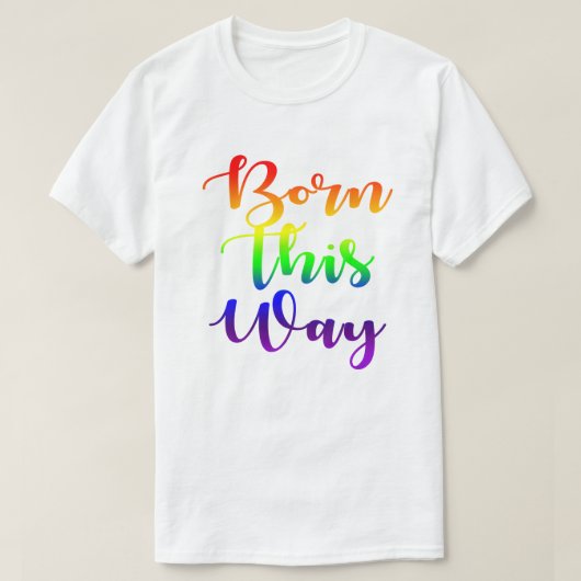 Ontworpen op deze manier Rainbow Gay Pride GLBTQ-o T-shirt (Design voorkant)
