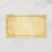  ontworpen rechercheur oud papier visitekaartje (Achterkant)