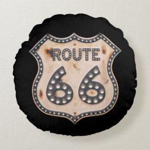  Ontworpen Route 66 Rond Kussen