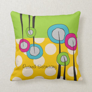 Ontworpen secretaris Pillow Whimsical Flowers Desi Kussen