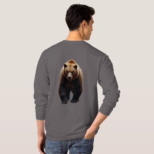 Ontworpen T-shirt met lange mouwen (Achterkant volledig)