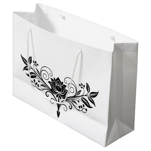 Ontworpen voor bloemen groot cadeauzakje (Voorkant Gekanteld)