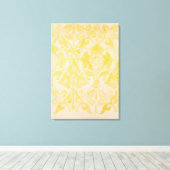 Ontworpen voor een fluwelen of zijden brocatelle,  canvas afdruk (Insitu (Houten vloer))