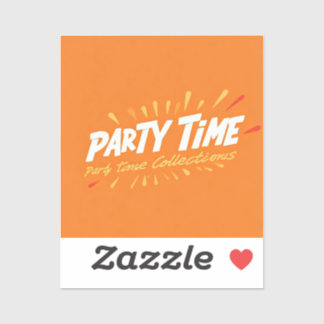 Ontworpen voor feesttijd sticker