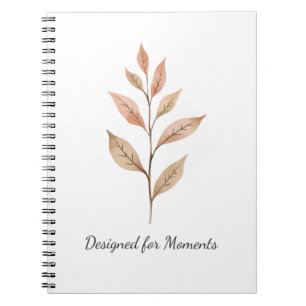 Ontworpen voor Momenten – Botanische Aquarel Cover Notitieboek