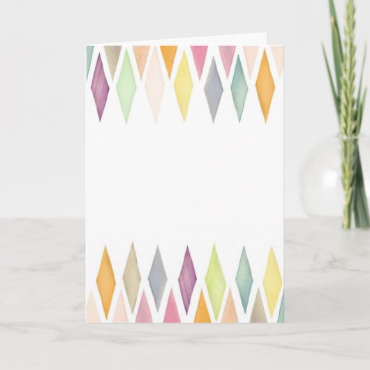 Ontworpen waterverf achtergrond feestdagen kaart (Voorkant)