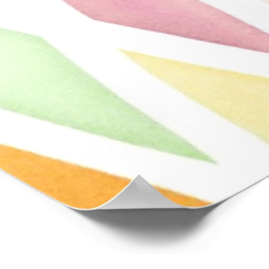 Ontworpen waterverf achtergrond poster (Hoek)