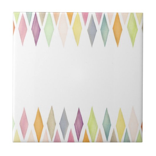 Ontworpen waterverf achtergrond tegeltje (Voorkant)