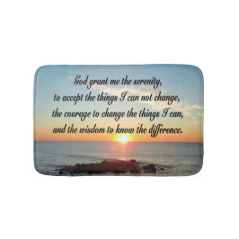 ONTZAGWEKKEND SERENITY PRAYER DESIGN BADMAT