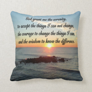 ONTZAGWEKKEND SERENITY PRAYER DESIGN KUSSEN