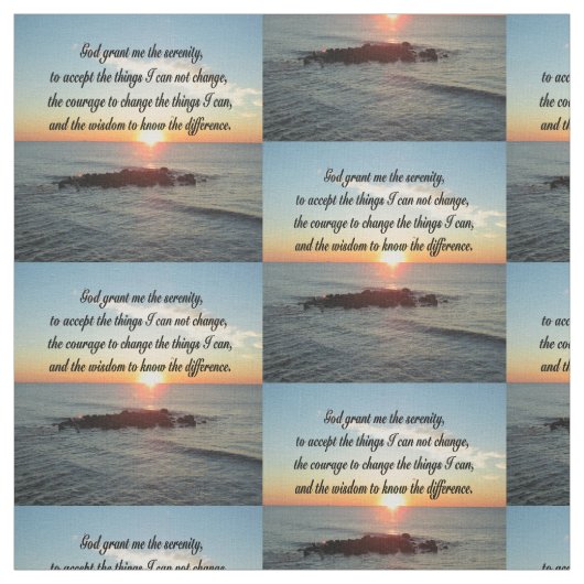 ONTZAGWEKKEND SERENITY PRAYER DESIGN STOF (Swatch)