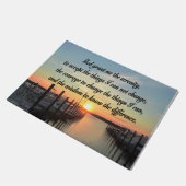 ONTZAGWEKKEND SERENITY PRAYER SUNSET FOTOONTWERP DEURMAT (Schuin)