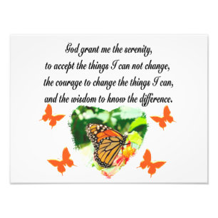 ONTZAGWEKKENDE INSPIRERENDE BUTTERFLY SERENITY GEB FOTO AFDRUK