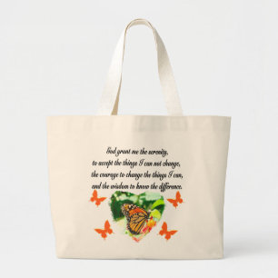 ONTZAGWEKKENDE INSPIRERENDE BUTTERFLY SERENITY GEB GROTE TOTE BAG