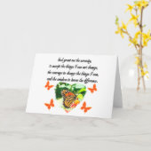 ONTZAGWEKKENDE INSPIRERENDE BUTTERFLY SERENITY GEB KAART (Gele Bloem)