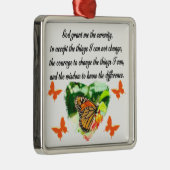 ONTZAGWEKKENDE INSPIRERENDE BUTTERFLY SERENITY GEB METALEN ORNAMENT (Rechts)