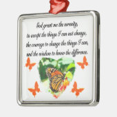 ONTZAGWEKKENDE INSPIRERENDE BUTTERFLY SERENITY GEB METALEN ORNAMENT (Links)