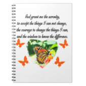 ONTZAGWEKKENDE INSPIRERENDE BUTTERFLY SERENITY GEB NOTITIEBOEK (Voorkant)