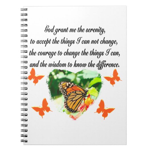 ONTZAGWEKKENDE INSPIRERENDE BUTTERFLY SERENITY GEB NOTITIEBOEK (Voorkant)