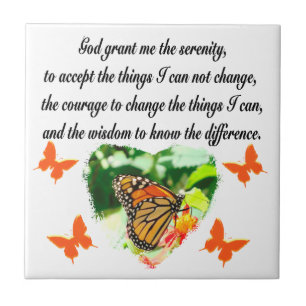 ONTZAGWEKKENDE INSPIRERENDE BUTTERFLY SERENITY GEB TEGELTJE