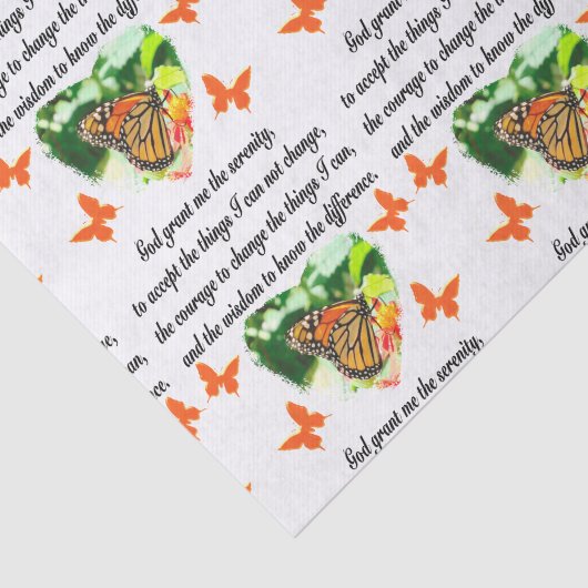 ONTZAGWEKKENDE INSPIRERENDE BUTTERFLY SERENITY GEB TISSUEPAPIER (Detail)