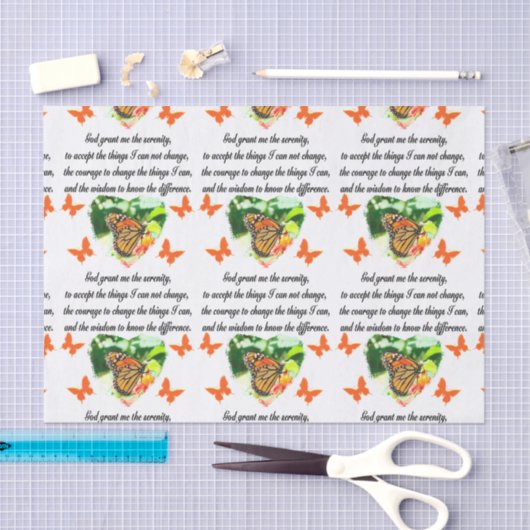 ONTZAGWEKKENDE INSPIRERENDE BUTTERFLY SERENITY GEB TISSUEPAPIER (Craft)