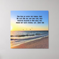 ONTZAGWEKKENDE ZONSOPGANG JOHANNES 3:16 CANVAS PRI