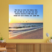 ONTZAGWEKKENDE ZONSOPGANG JOHANNES 3:16 CANVAS PRI AFDRUK (Insitu (Woonkamer))