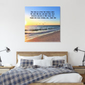 ONTZAGWEKKENDE ZONSOPGANG JOHANNES 3:16 CANVAS PRI AFDRUK (Insitu (Slaapkamer))