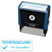 "ONTZETTEND GOED WERK!" + Docent Naam Stempel (In situ)