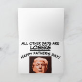 ONTZETTEND GOEDE PAPA TRUMP VADERDAG KAARTEN (Binnen)
