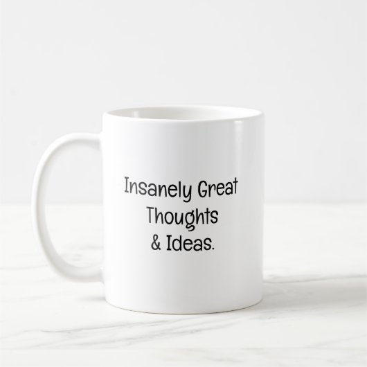 Ontzettend Grote Gedachten & Ideeën Koffiemok (Links)
