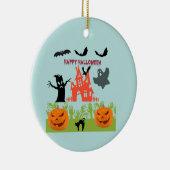 Ontzettend leuke Halloween Keramisch Ornament (Rechts)