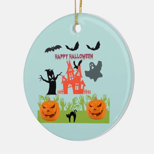Ontzettend leuke Halloween Keramisch Ornament (Links)