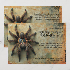 Ontzettend Leuke Spin Halloween Feest Kaart