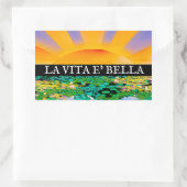 ONTZETTEND RUSTIG  RECHTHOEKIGE STICKER (Tas)