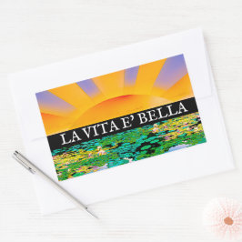 ONTZETTEND RUSTIG  RECHTHOEKIGE STICKER