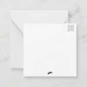 Ontzettend schattige briefkaart stijl notitiekaart (Achterkant)