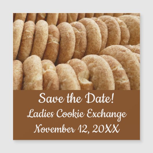 Ontzettend veel Snickerdoodles Save the Date (Voorkant)