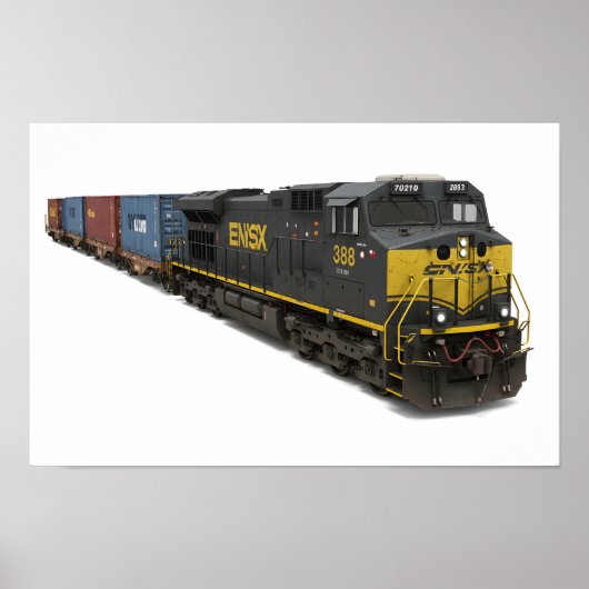 Ontzoutingsgoederentrein Poster (Voorkant)