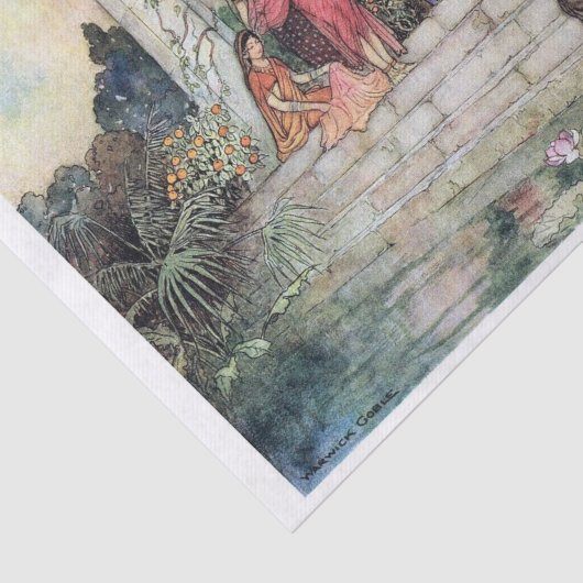 Onuitgenodigde gast tissuepapier (Detail)